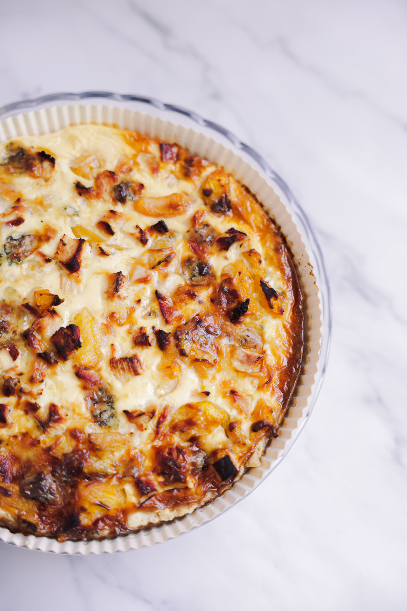 Quiche kana, virsiku ja sinihallitusjuustuga - Pilt 2