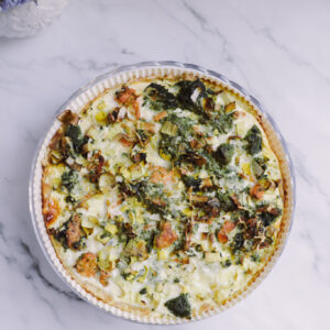 Quiche lõhe ja spinatiga